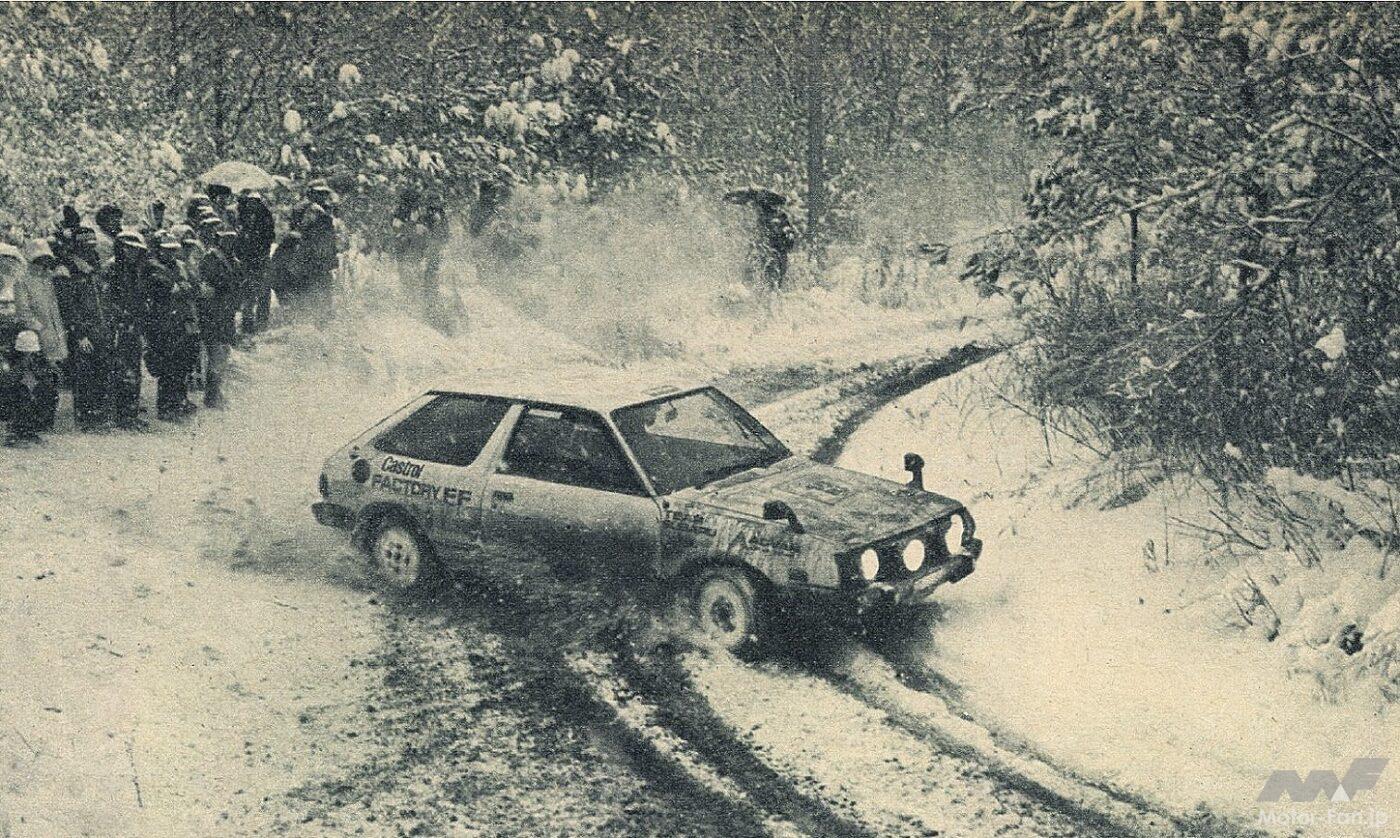 ラリーで活躍するレオーネ