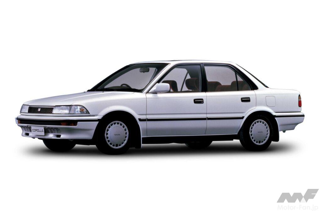 トヨタ6代目「カローラ（E90系）」は88.3万円～。歴代最高年間販売台数をマーク！【今日は何の日？5月15日】
