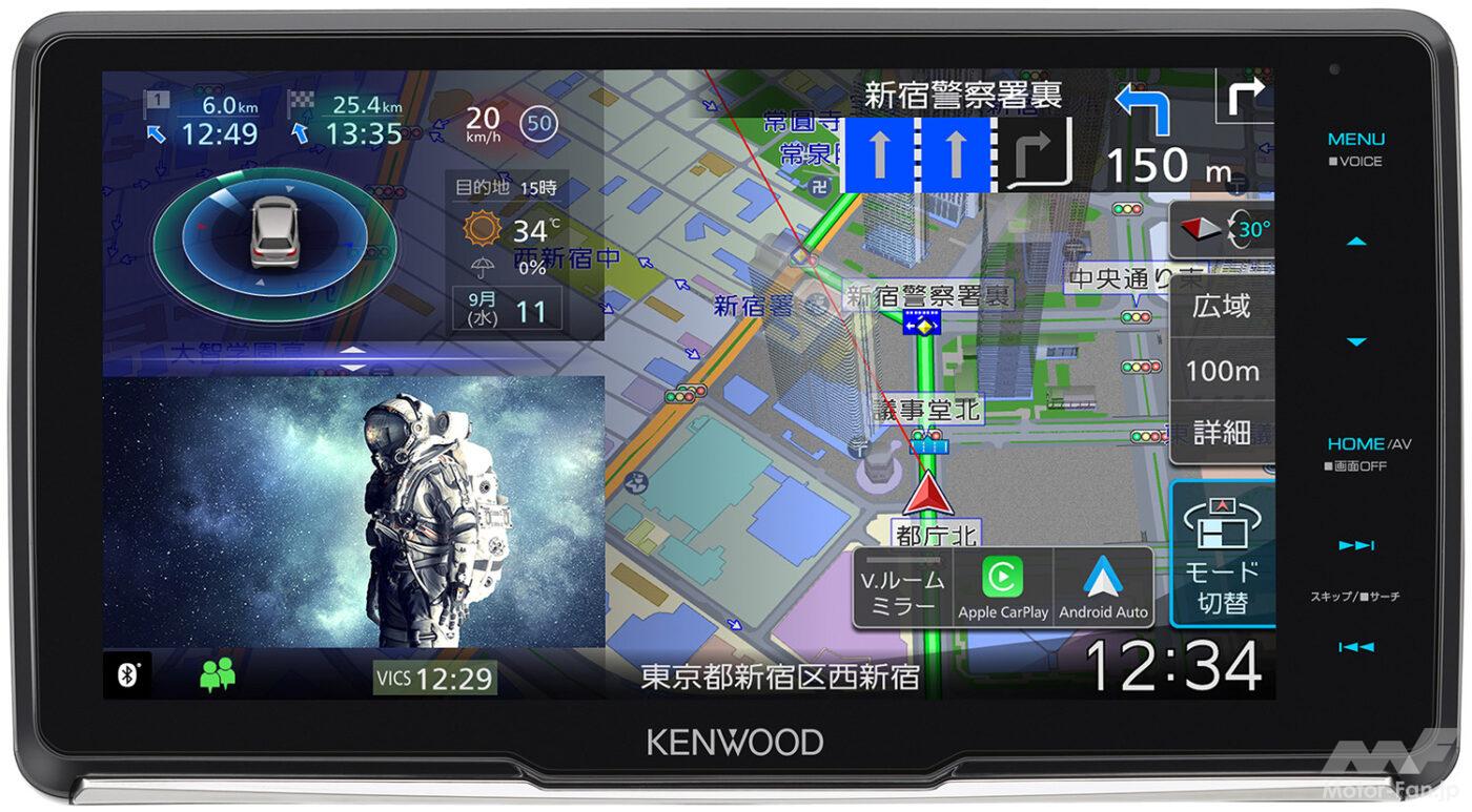 iPhoneもAndroidもワイヤレス連携、2タイプの9型大画面モデル