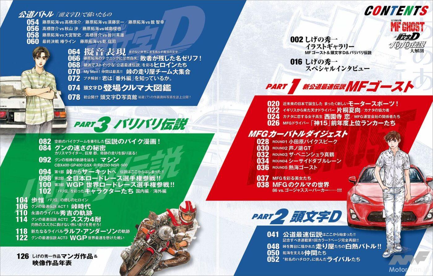頭文字D バリバリ伝説 fmゴースト マンガまとめ売りセット 走り屋マンガの金字塔を徹底“解剖”！『MF GHOST＆頭文字D＆バリバリ