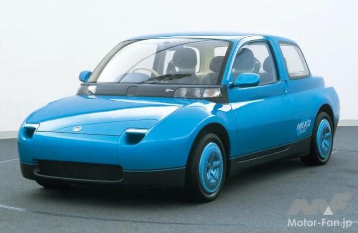 マツダの水素燃料ロータリーエンジン搭載のコンセプトカー「HR-X2」（1993年）