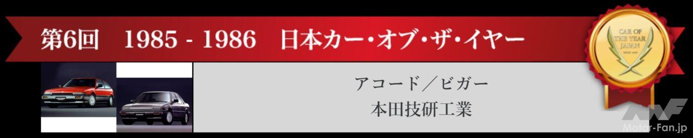 1985-1986日本カー・オブ・ザ・イヤー
