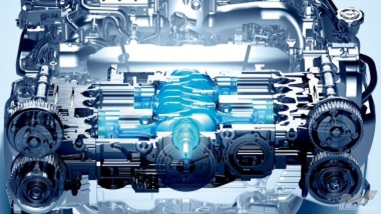 スバル4代目「WRX STI」の2.0L水平対向エンジン