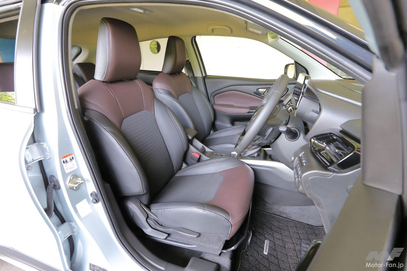 スズキ・フロンクスのフロントシート