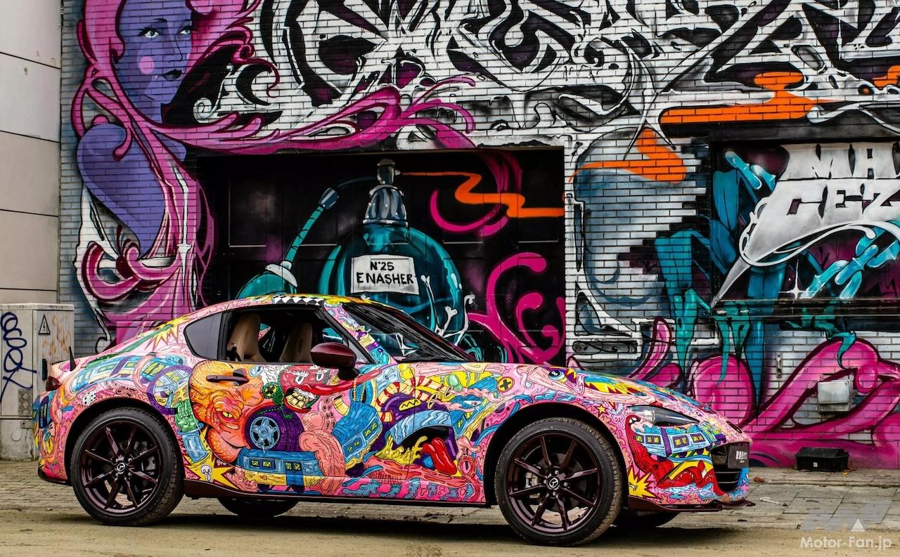 その名は「歌舞伎タウン」…塗装に100時間！ゴジラを描いた