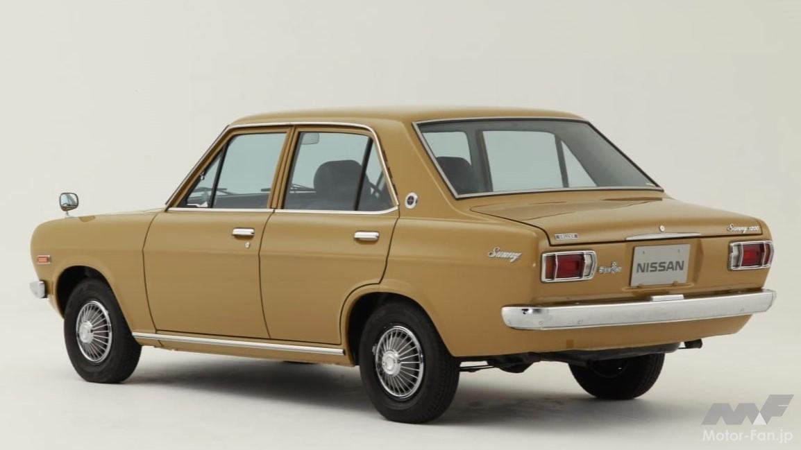 日産2代目「サニー」のリヤビュー