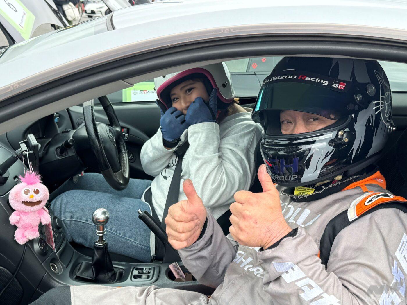 同乗して直接アドバイスもしてくださいます