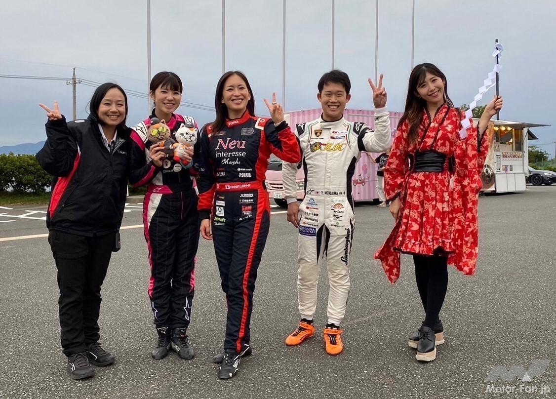 左から、槻島選手、私、猪爪選手、元嶋選手、千代田さん