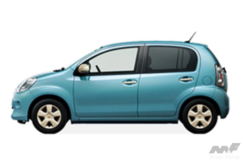 トヨタ2代目「パッソ」のサイドビュー