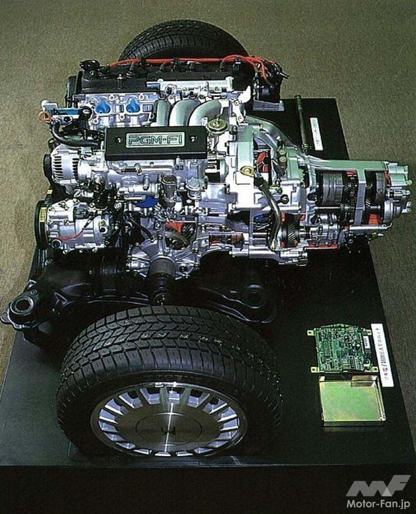 初代インスパイアに搭載された2L縦置き5気筒SOHCのG20A型