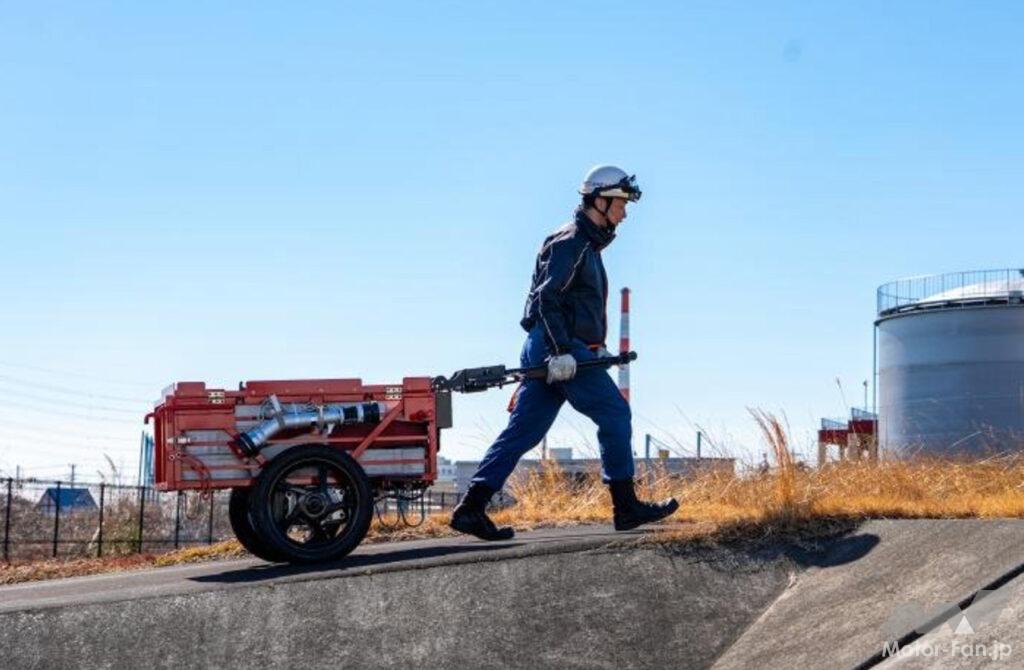 日本機械工業 電動ホースレイヤー 消防車 運搬車 カート 台車