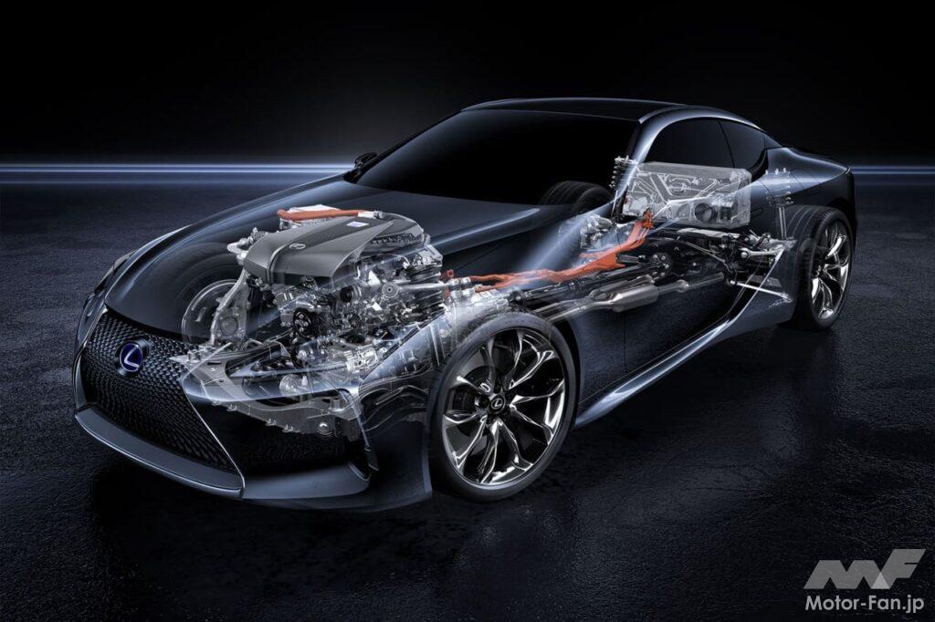 レクサス「LC500h」のハイブリッド内部構造