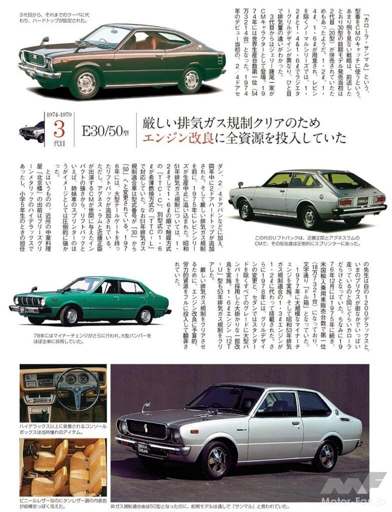 トヨタ3代目カローラ