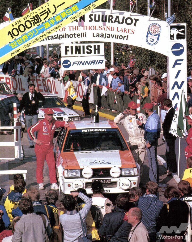 WRC1000湖ラリーでのランサーEX2000ターボ