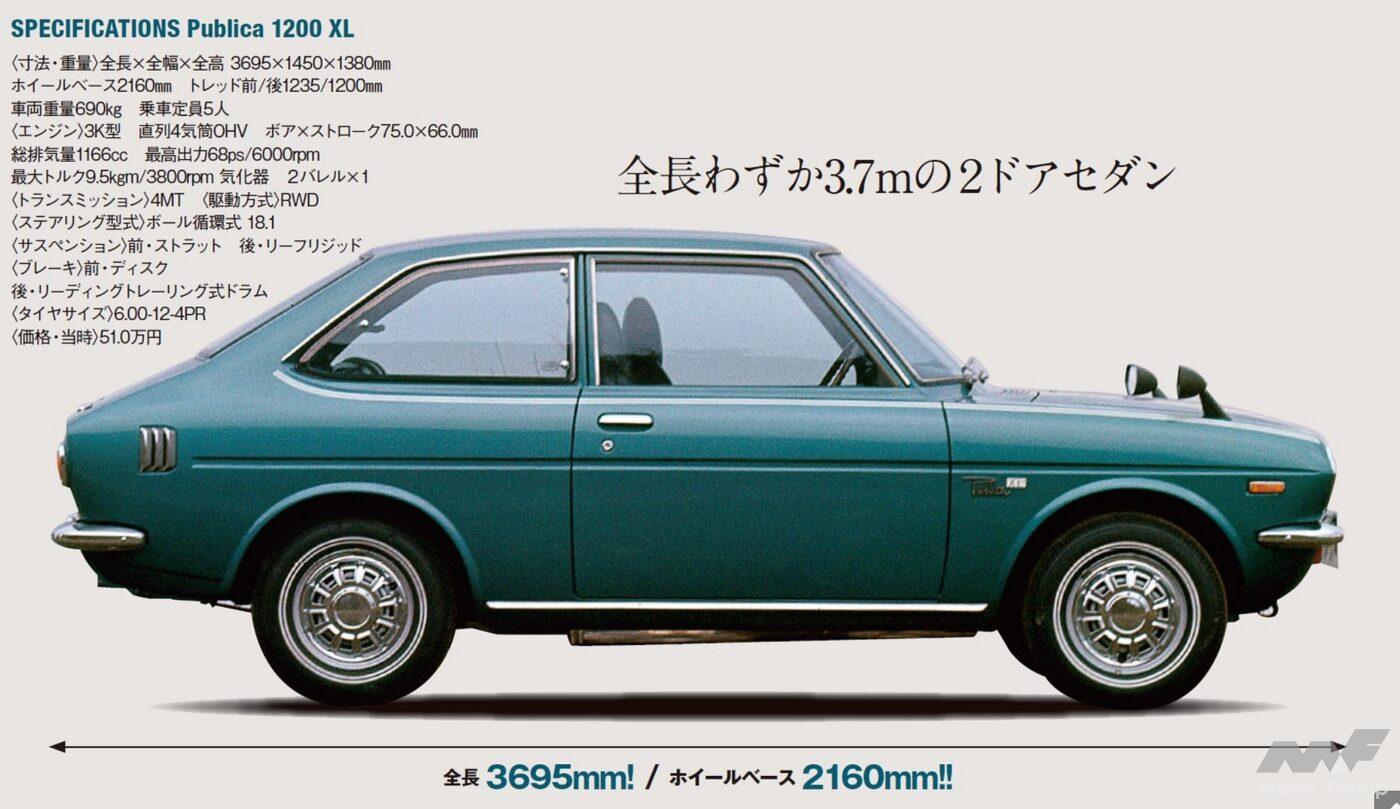 不評の初代を反省…上級・高性能化したトヨタ「パブリカ」2代目が36.5万