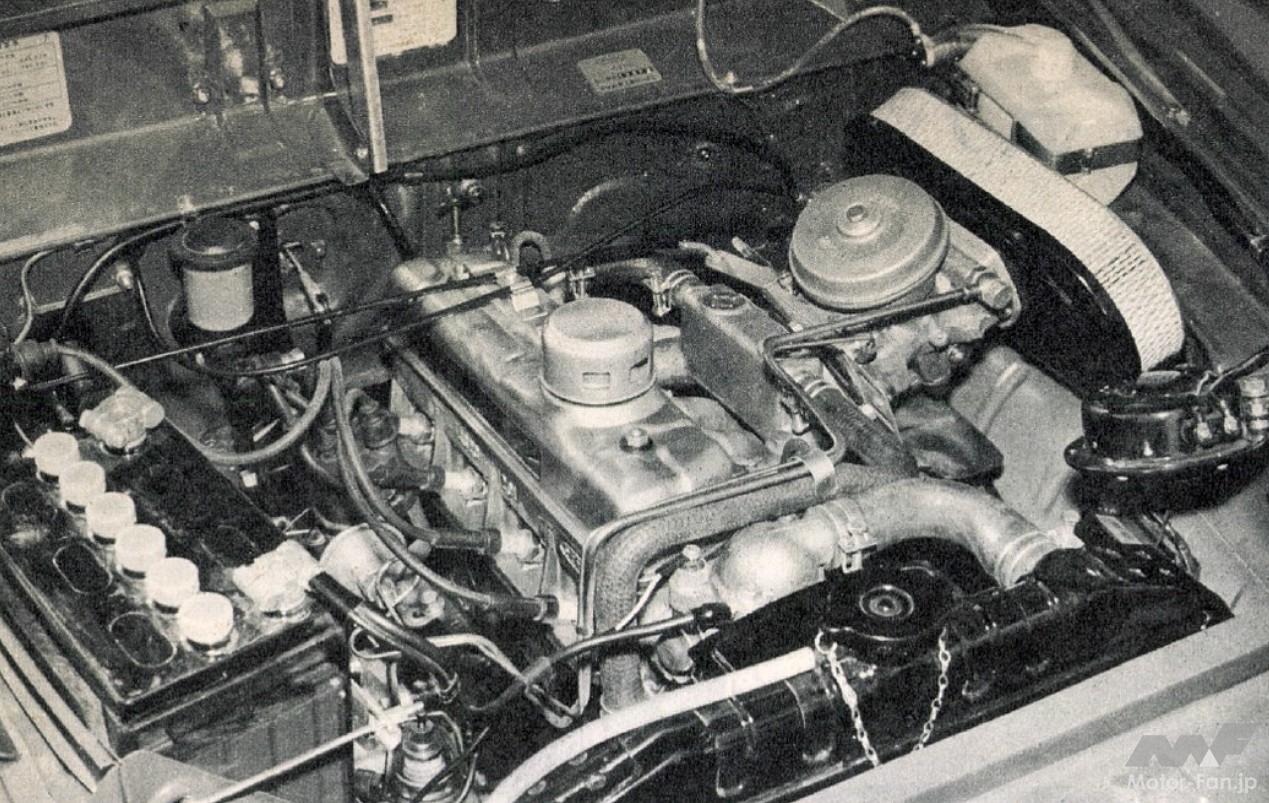 ダイハツ「コンパーノ スパイダー」に搭載される65ps／960c 水冷直4エンジン