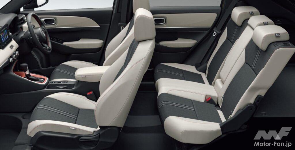 2代目「ヴェゼル」のシートアレンジ