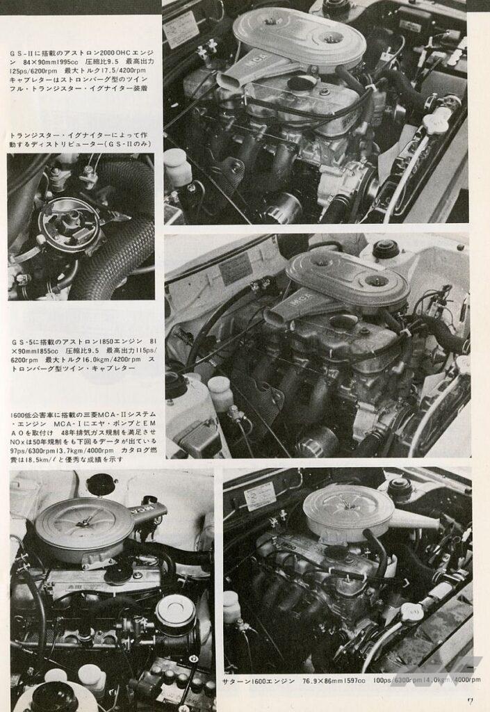 コルトギャラン各モデルのハイライト