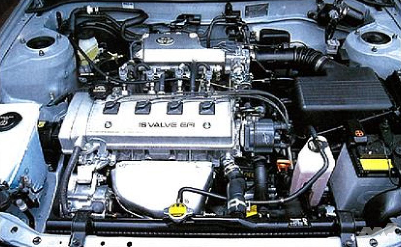 Xグレードに搭載される4A-FE型エンジン