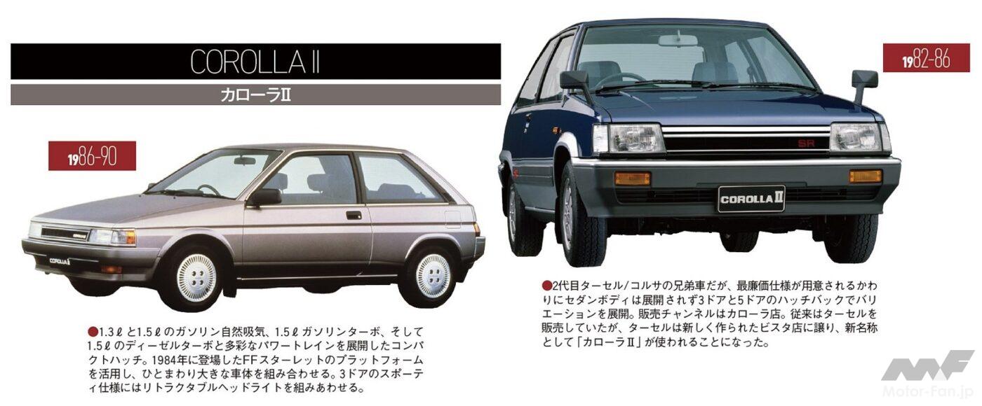 初代と2代目カローラII