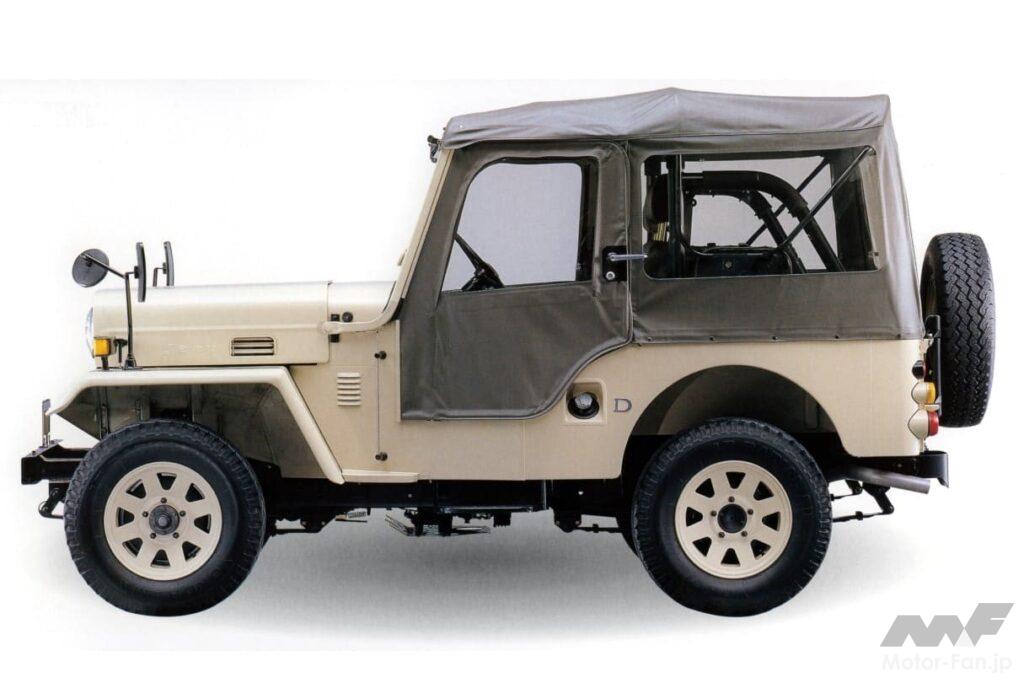 最終生産記念車「三菱ジープ」のサイドビュー