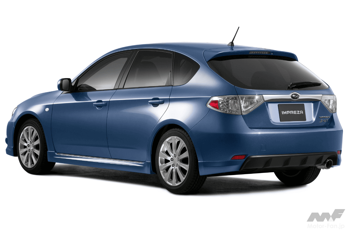 3代目「インプレッサ・ハッチバック]のリアビュー