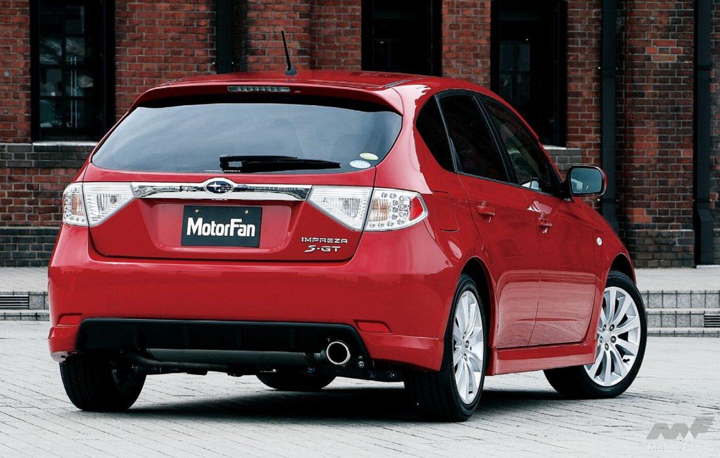 3代目「インプレッサ・ハッチバック]のリアビュー