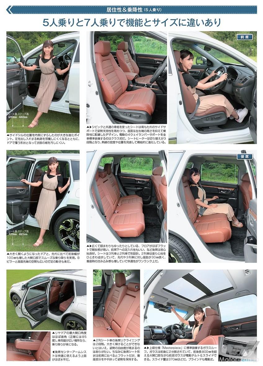 5代目「CR-V」のシートレイアウト