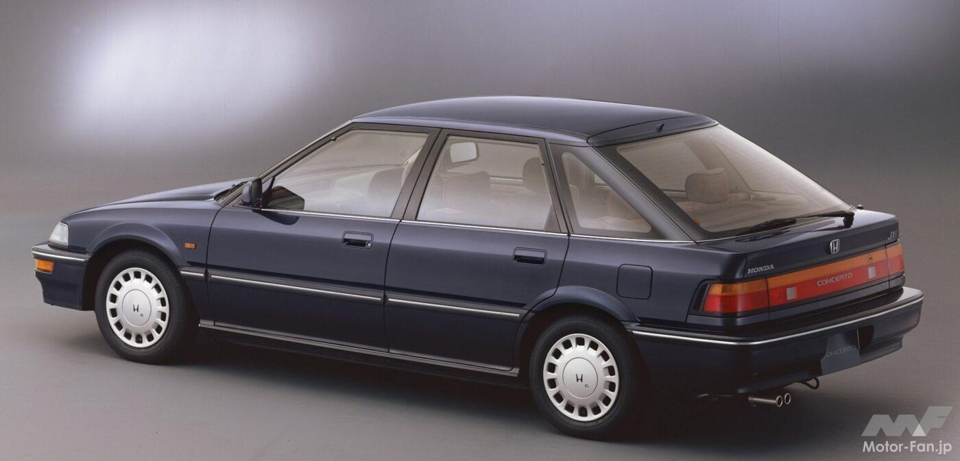 ホンダ・コンチェルト5ドアセダンのリヤビュー