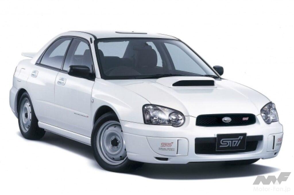 2002年11月のマイナーチェンジでデビューした2代目中期(涙目)「インプレッサ」