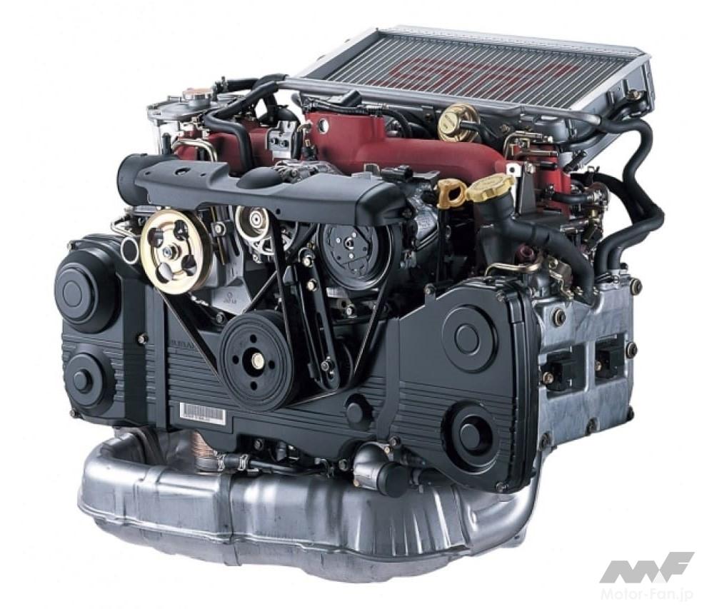 2代目後期型(鷹目)「インプレッサ」搭載の水平対向2.0Lターボエンジン
