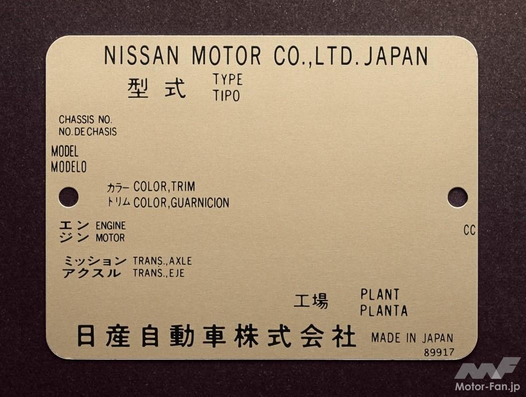 モデルナンバープレート