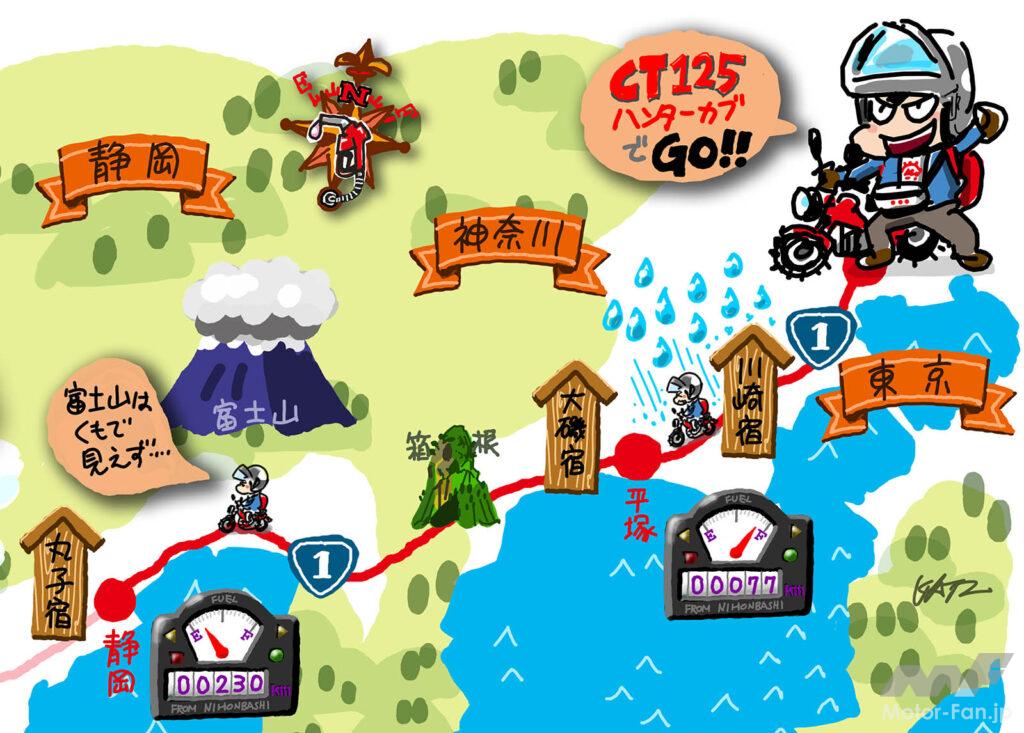 イラストマップ 東海道 東京～静岡