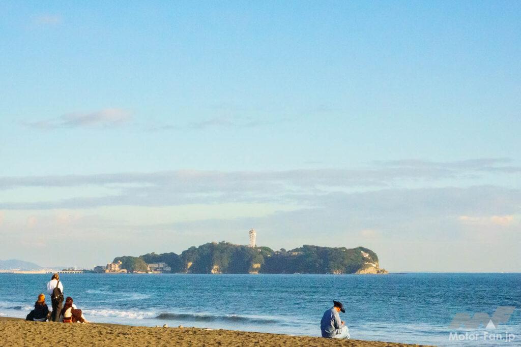 東海道／ヤマハ／シグナスX／ガス欠／湘南／江の島