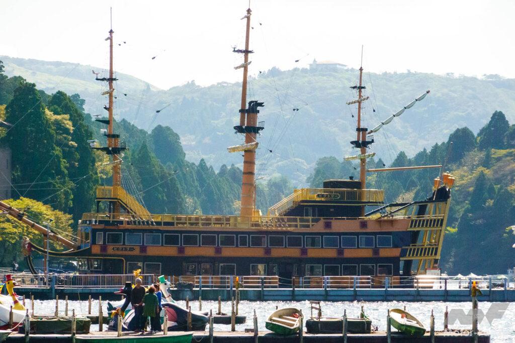 東海道／ヤマハ／シグナスX／ガス欠／芦ノ湖／遊覧船