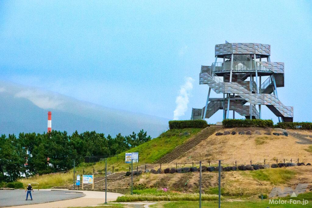 東海道／ヤマハ／シグナスX／ガス欠／田子の浦／ふじのくに田子の浦みなと公園