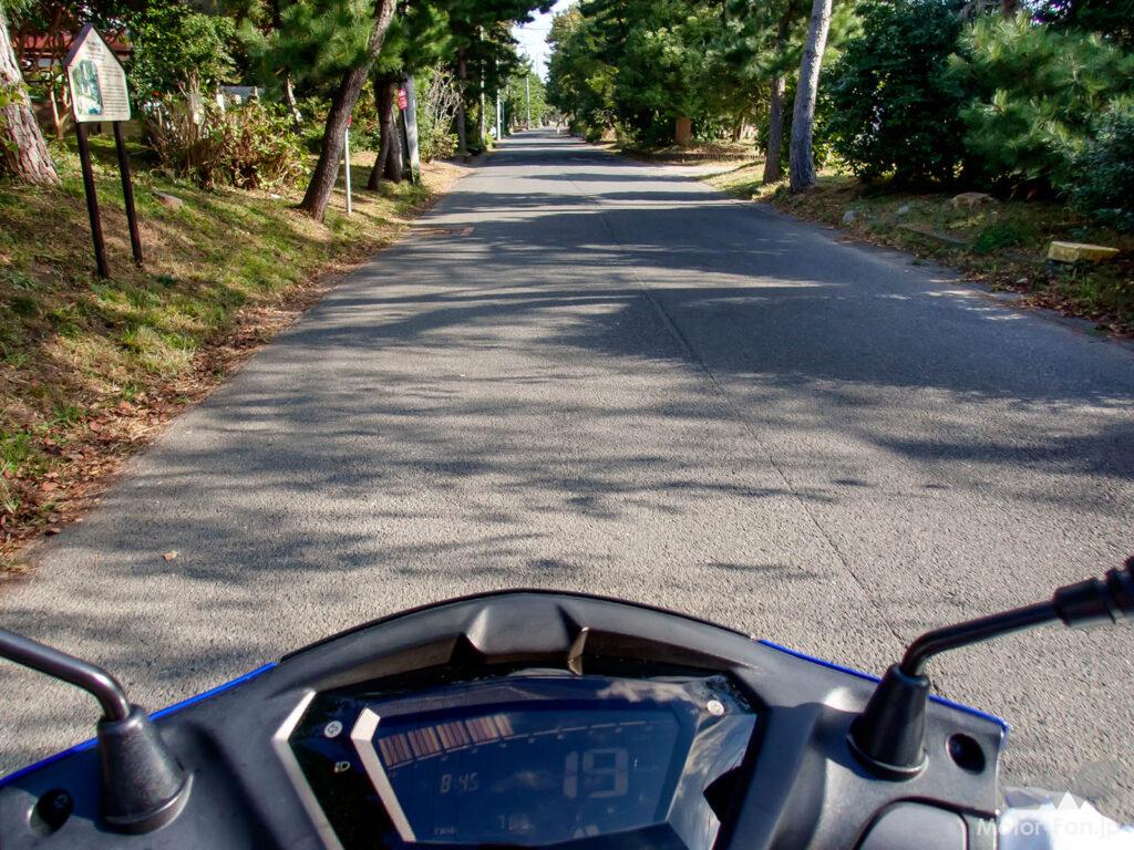 東海道／ヤマハ／シグナスX／ガス欠／大磯宿