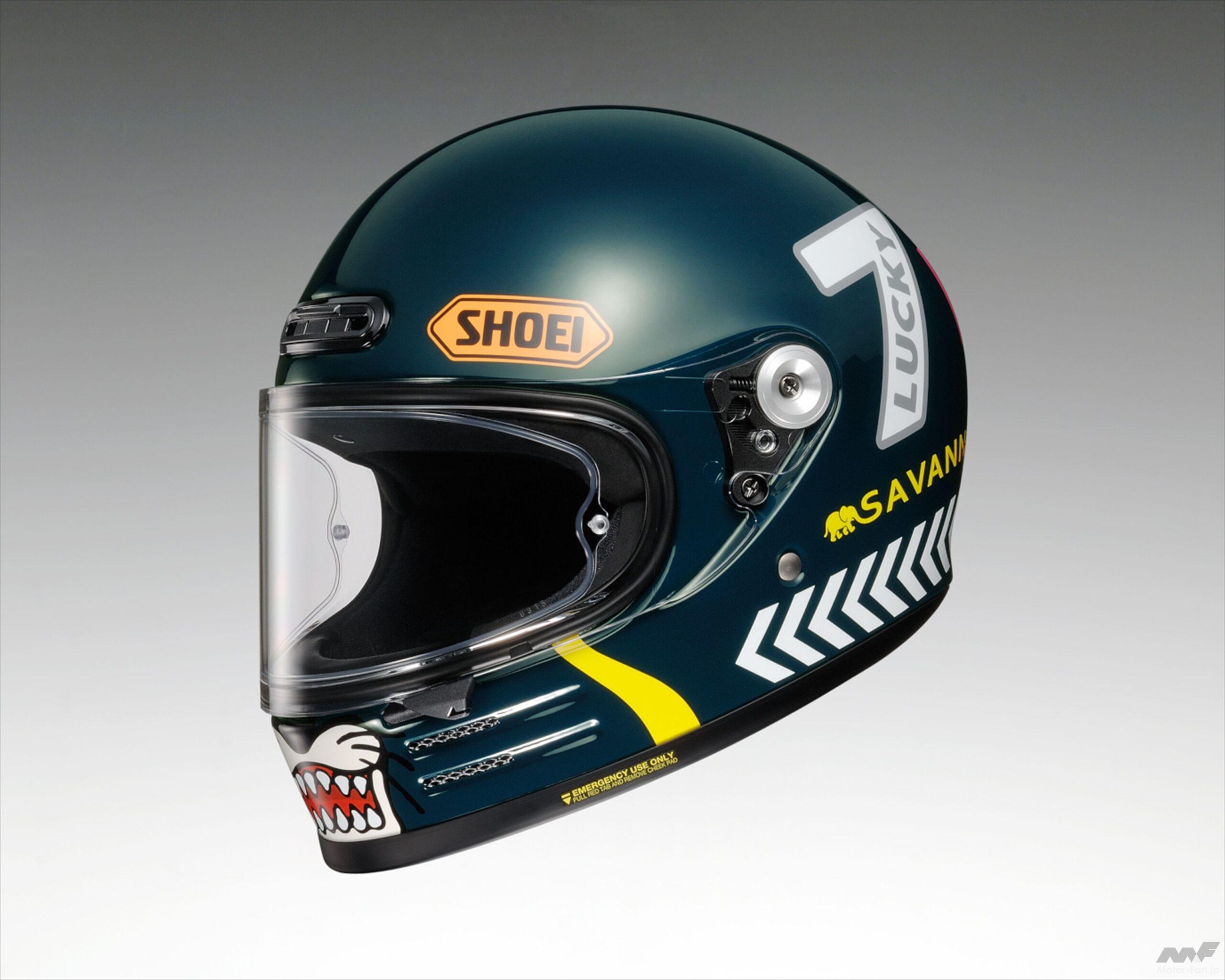 SHOEI Glamster チーターカスタムサイクルズ Msize SHOEIグラムスター×チーターカスタムサイクルズ、初回受注限定の