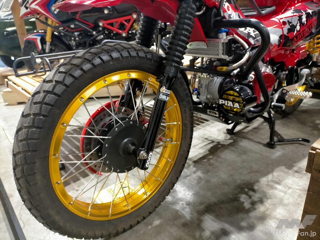 ホンダ・CT125ハンターカブをチューブレス化するキット