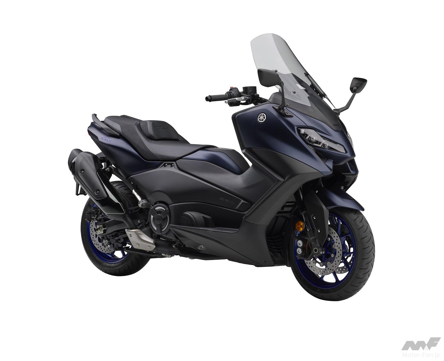 純正外装一式_TMAX560_2023_ マットダークグレーメタリック6 新色はマットダークグレー&マットブルー｜ヤマハ、「TMAX560 TECH MAX