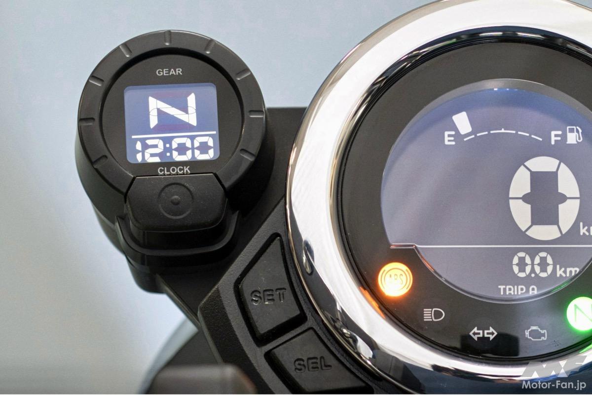 ホンダ クロック＆ギアポジションメーター ホンダ・ダックスに朗報ギアポジ計が純正オプションに……BKES週間