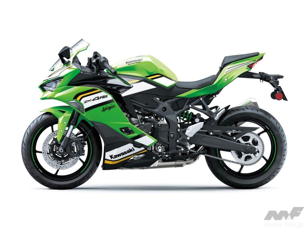 4枚目の板のレディースモデルです。 ミドルスーパースポーツ、カワサキNinja ZX-4Rシリーズに新色が登場