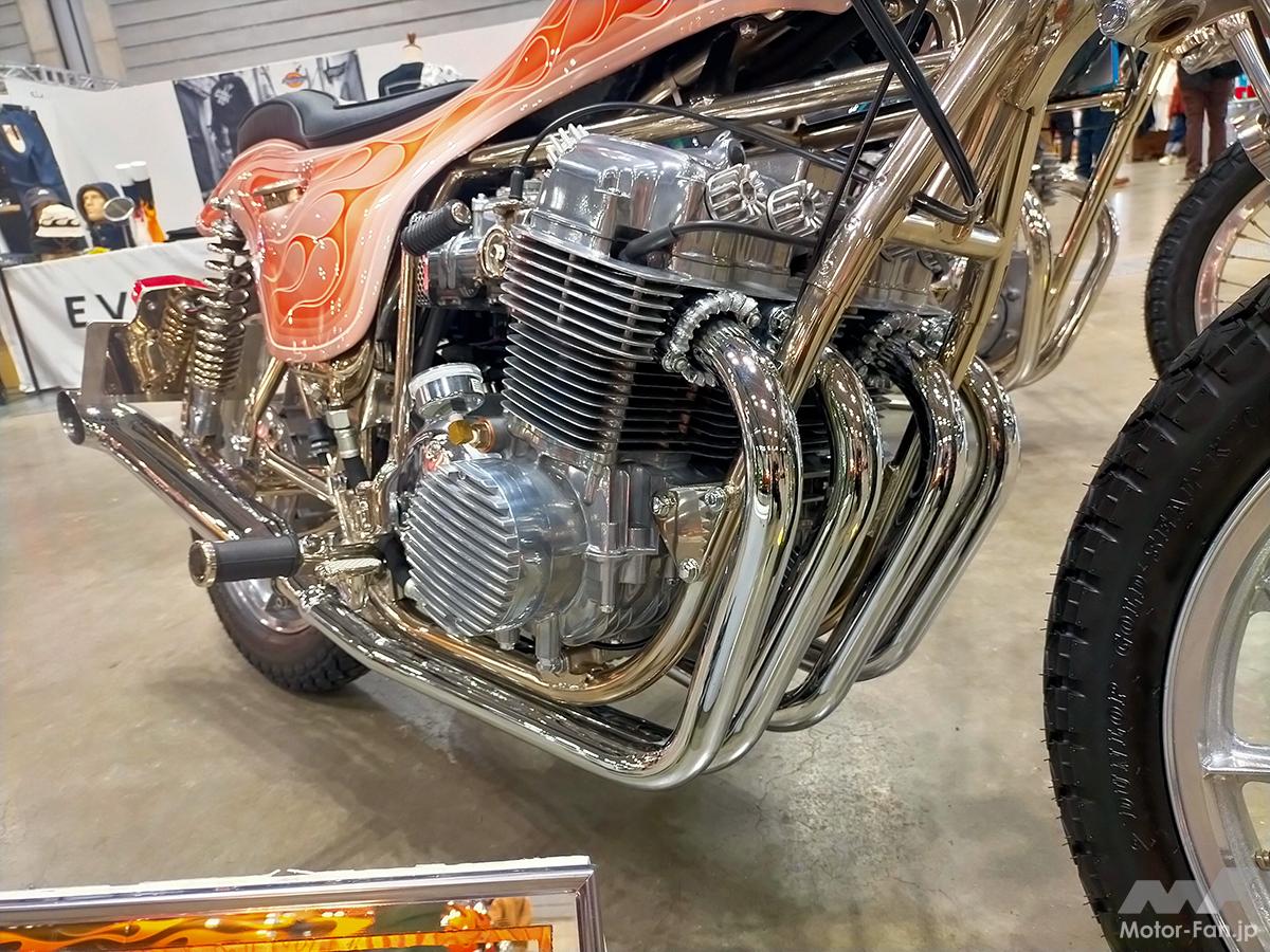 お宝ビンテージ「ホンダCB750FOUR」と「トライアンフT120」を北米で流行したトレイシー・ボディ仕様に｜ヨコハマ・ホットロッド・カスタムショー2024  | Motor-Fan[モーターファン] 自動車関連記事を中心に配信するメディアプラットフォーム