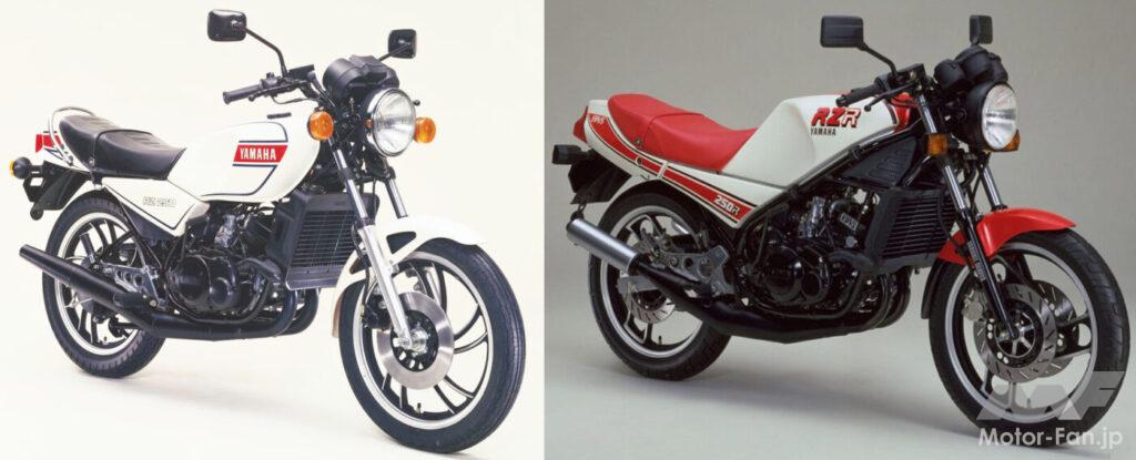 1990年（平成2年）登場の2スト250ネイキッド「ヤマハR1-Z」、名車