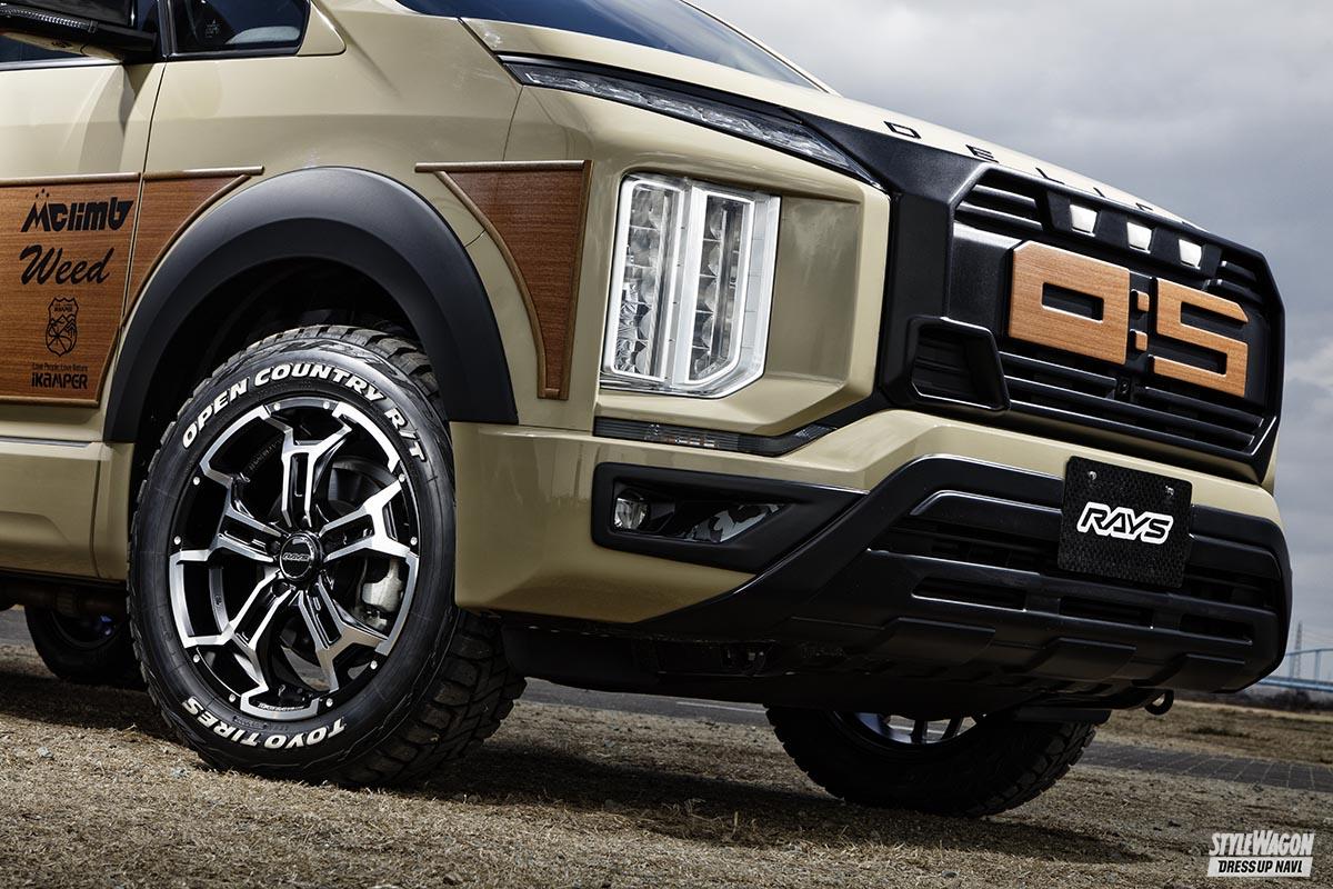 ☆深リム③☆デリカD5　シャモニー　タイヤホイール こころ】【うごく】喜びづくり ☆ デリカD5 シャモニーのタイヤ