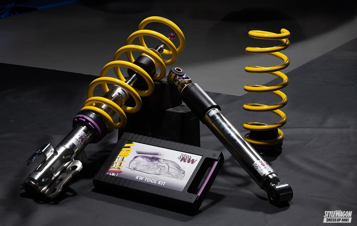 世界的サスペンションメーカーkwの車高調キットは ローダウンよりも乗り心地を徹底重視 スタイルワゴン ドレスアップナビ 世界的サスペンションメーカーkwの車高調キットは ローダウンよりも乗り心地を徹底重視 スタイルワゴン ドレスアップナビ