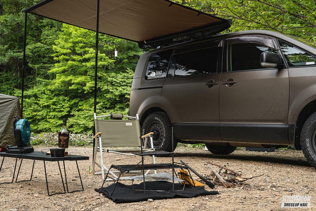 37camp製・美品】デリカD:5専用 カーサイドタープ用ルーフベース